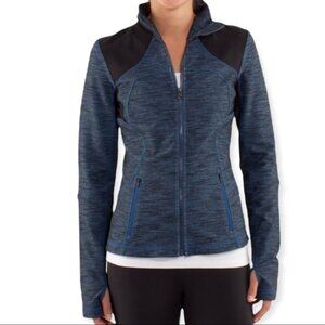 Lululemon Forme Jacket Slub Denim Limitless Blue 8